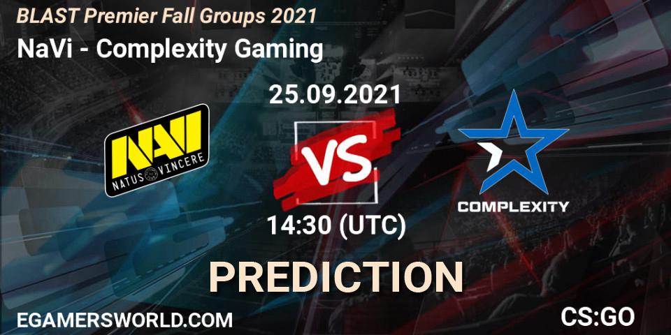 NaVi vs Complexity Gaming: Betting TIp, Match Prediction. 25.09.2021 at 14:30. Counter-Strike (CS2), BLAST Premier Fall Groups 2021