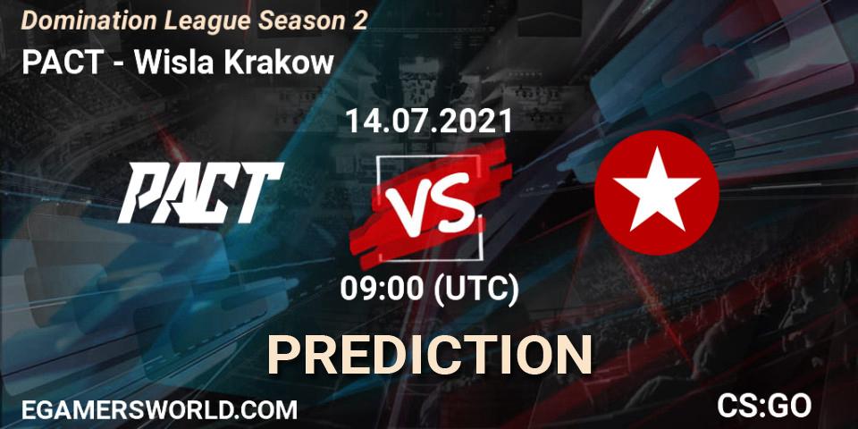 PACT vs Wisla Krakow: Betting TIp, Match Prediction. 14.07.21. CS2 (CS:GO), Domination League Season 2