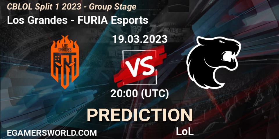 Los Grandes vs FURIA Esports: Betting TIp, Match Prediction. 19.03.23. LoL, CBLOL Split 1 2023 - Group Stage