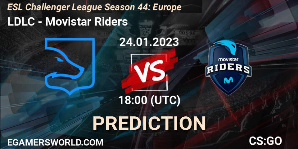 LDLC vs Movistar Riders: Betting TIp, Match Prediction. 24.01.23. CS2 (CS:GO), ESL Challenger League Season 44: Europe