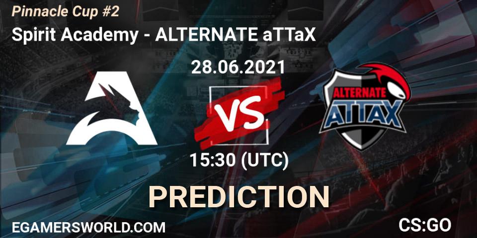 Spirit Academy vs ALTERNATE aTTaX: Betting TIp, Match Prediction. 28.06.21. CS2 (CS:GO), Pinnacle Cup #2