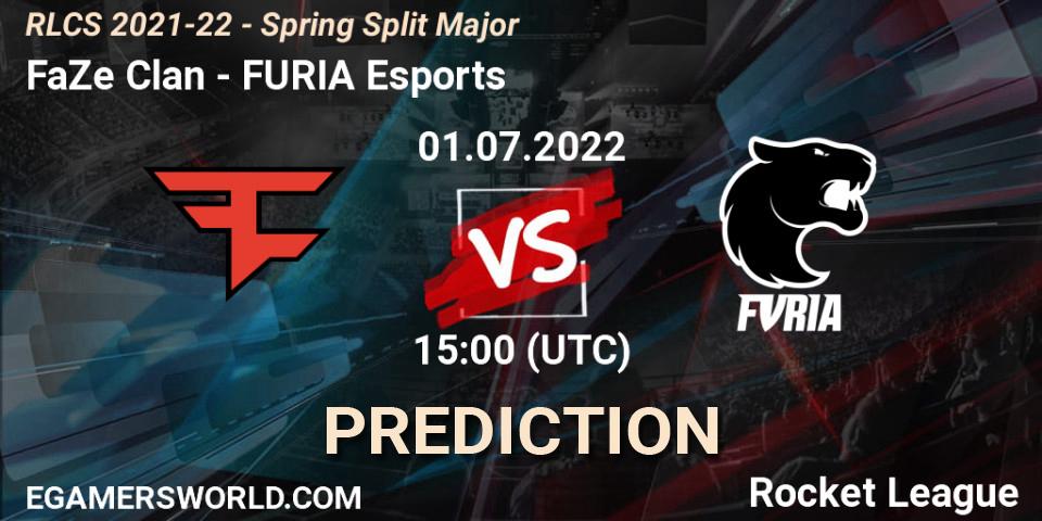 FaZe Clan vs FURIA Esports: Betting TIp, Match Prediction. 01.07.2022 at 16:40. Rocket League, RLCS 2021-22 - Spring Split Major