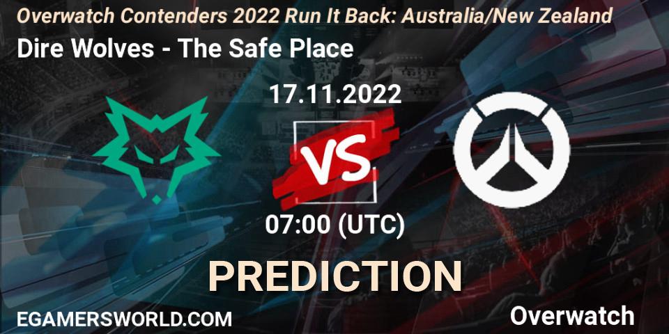 Dire Wolves vs The Safe Place: Betting TIp, Match Prediction. 17.11.22. Overwatch, Overwatch Contenders 2022 - Australia/New Zealand - November