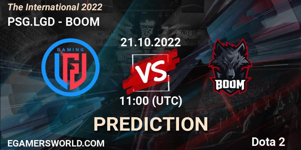 PSG.LGD vs BOOM: Betting TIp, Match Prediction. 21.10.2022 at 09:09. Dota 2, The International 2022