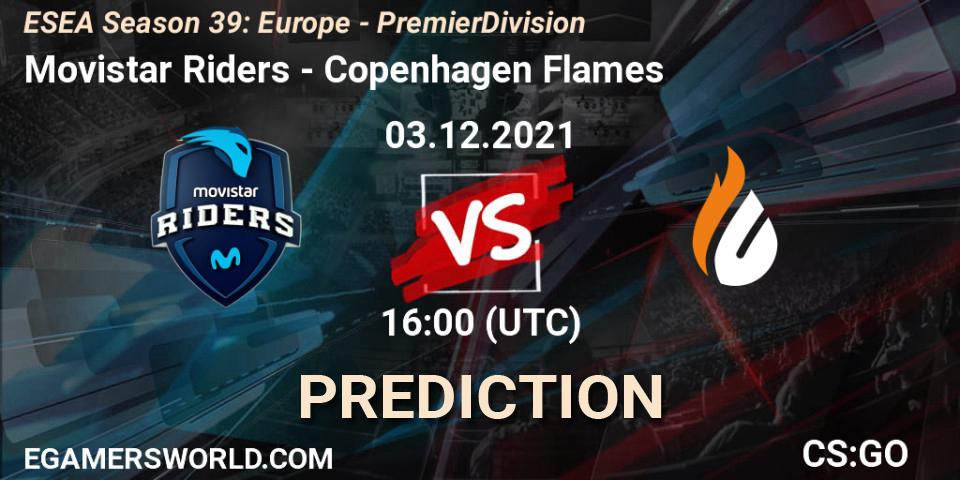 Movistar Riders vs Copenhagen Flames: Betting TIp, Match Prediction. 03.12.21. CS2 (CS:GO), ESEA Season 39: Europe - Premier Division