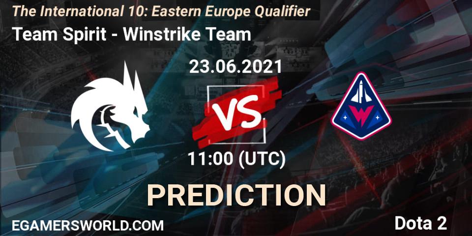 Team Spirit vs Winstrike Team: Betting TIp, Match Prediction. 23.06.21. Dota 2, The International 10: Eastern Europe Qualifier