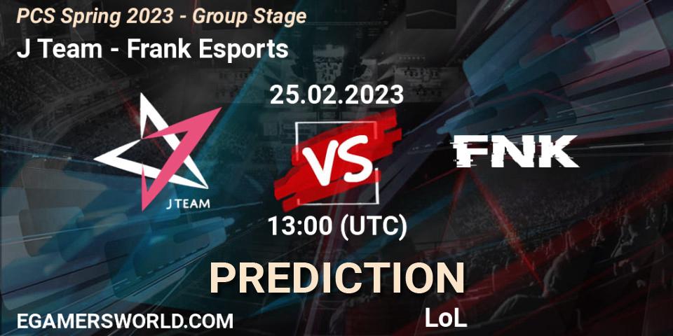 J Team vs Frank Esports: Betting TIp, Match Prediction. 05.02.23. LoL, PCS Spring 2023 - Group Stage
