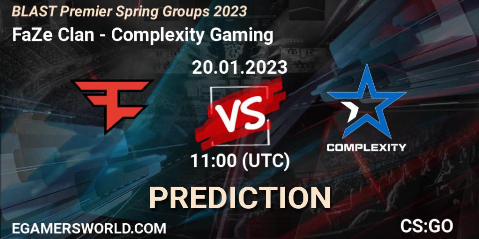 FaZe Clan vs Complexity Gaming: Betting TIp, Match Prediction. 20.01.23. CS2 (CS:GO), BLAST Premier Spring Groups 2023