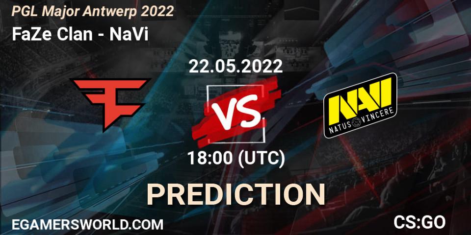 FaZe Clan vs NaVi: Betting TIp, Match Prediction. 22.05.22. CS2 (CS:GO), PGL Major Antwerp 2022