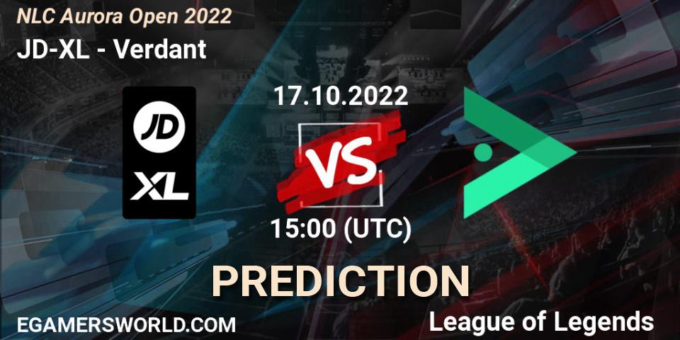 JD-XL vs Verdant: Betting TIp, Match Prediction. 17.10.2022 at 15:00. LoL, NLC Aurora Open 2022