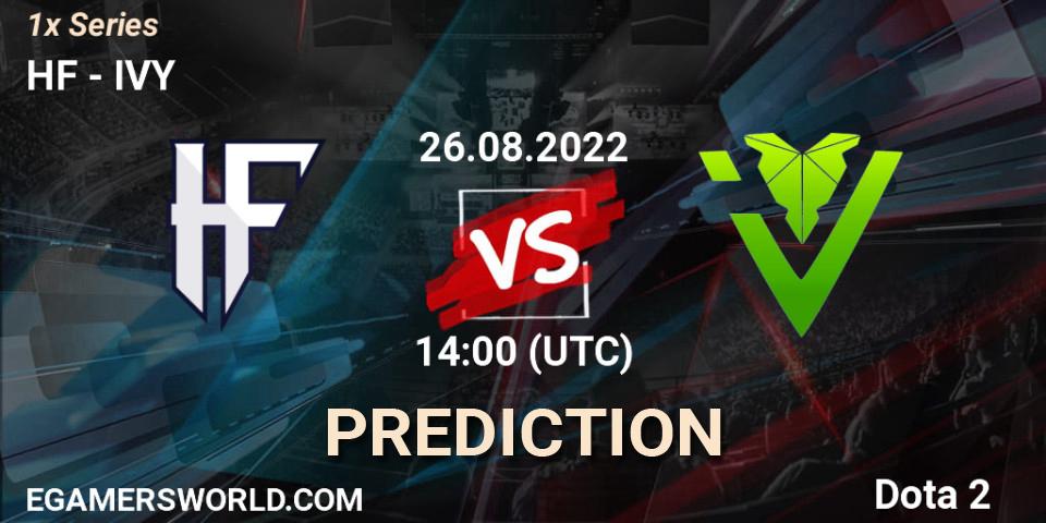 HF vs IVY: Betting TIp, Match Prediction. 26.08.2022 at 14:48. Dota 2, 1x Series