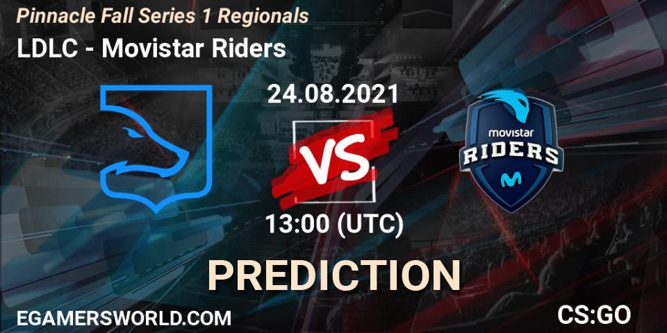 LDLC vs Movistar Riders: Betting TIp, Match Prediction. 24.08.21. CS2 (CS:GO), Pinnacle Fall Series 1 Regionals
