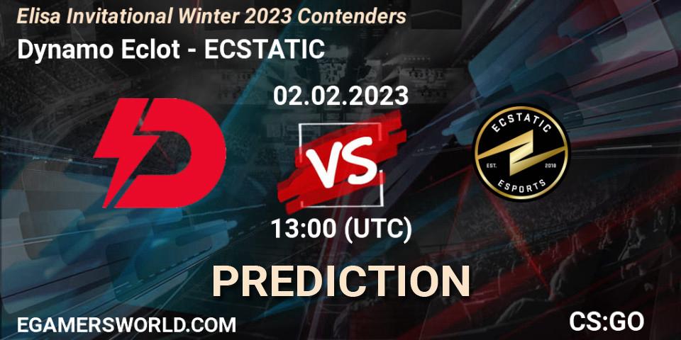 Dynamo Eclot vs ECSTATIC: Betting TIp, Match Prediction. 02.02.23. CS2 (CS:GO), Elisa Invitational Winter 2023 Contenders