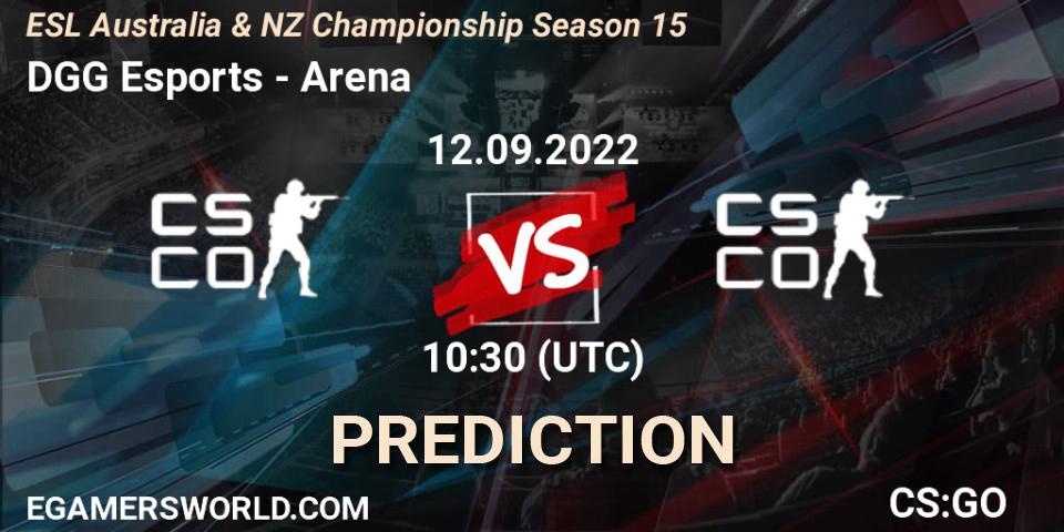 DGG Esports vs Arena Esports: Betting TIp, Match Prediction. 12.09.22. CS2 (CS:GO), ESL ANZ Champs Season 15