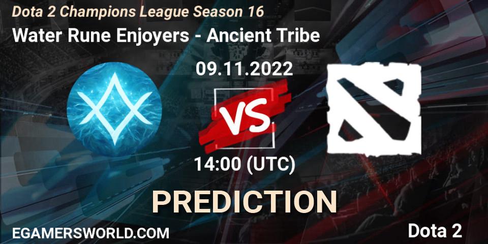 Water Rune Enjoyers vs Ancient Tribe: Betting TIp, Match Prediction. 09.11.22. Dota 2, Dota 2 Champions League Season 16