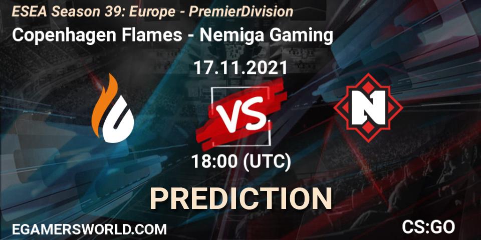 Copenhagen Flames vs Nemiga Gaming: Betting TIp, Match Prediction. 17.11.21. CS2 (CS:GO), ESEA Season 39: Europe - Premier Division