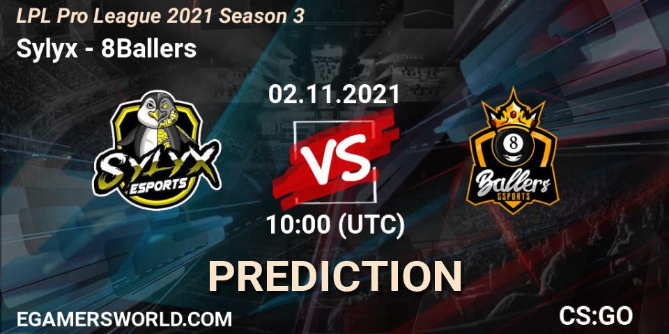 Sylyx vs 8Ballers: Betting TIp, Match Prediction. 02.11.21. CS2 (CS:GO), LPL Pro League 2021 Season 3