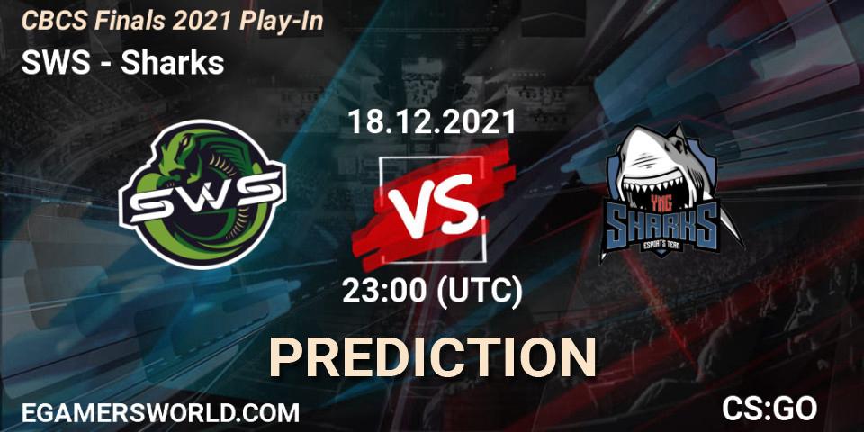 SWS vs Sharks: Betting TIp, Match Prediction. 18.12.2021 at 22:30. Counter-Strike (CS2), CBCS Finals 2021 Play-In