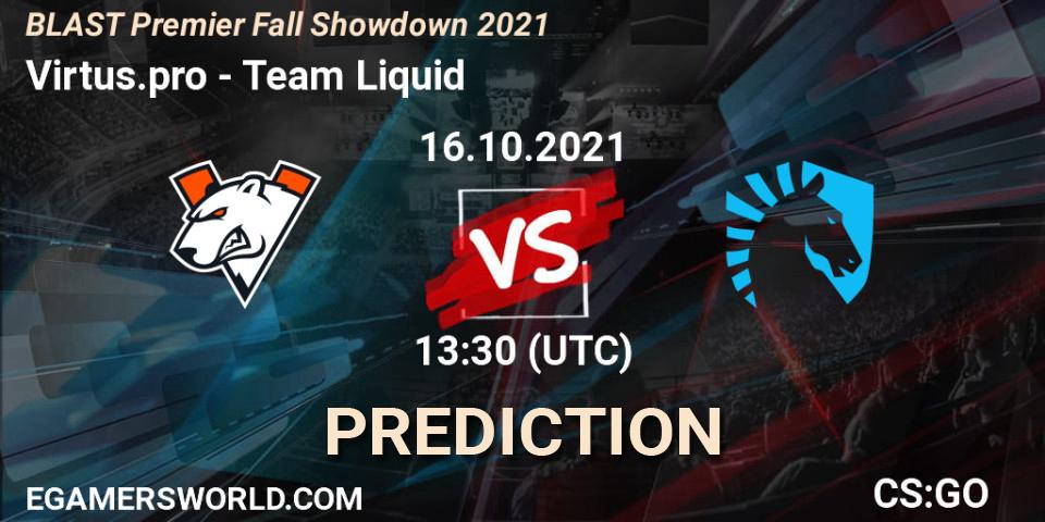 Virtus.pro vs Team Liquid: Betting TIp, Match Prediction. 16.10.21. CS2 (CS:GO), BLAST Premier Fall Showdown 2021