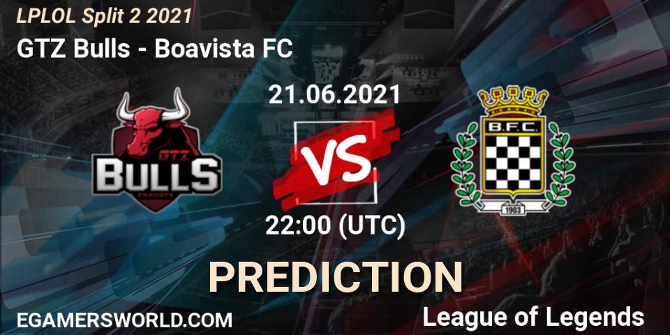 GTZ Bulls vs Boavista FC: Betting TIp, Match Prediction. 21.06.2021 at 22:30. LoL, LPLOL Split 2 2021