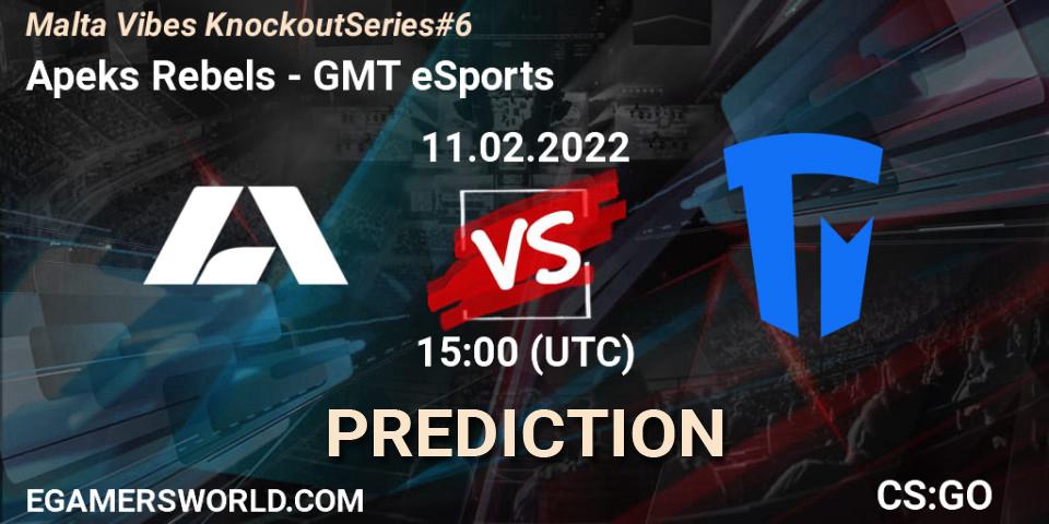 Apeks Rebels vs GMT eSports: Betting TIp, Match Prediction. 11.02.22. CS2 (CS:GO), Malta Vibes Knockout Series #6