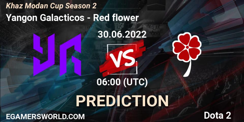 Yangon Galacticos vs Red flower: Betting TIp, Match Prediction. 30.06.2022 at 06:13. Dota 2, Khaz Modan Cup Season 2