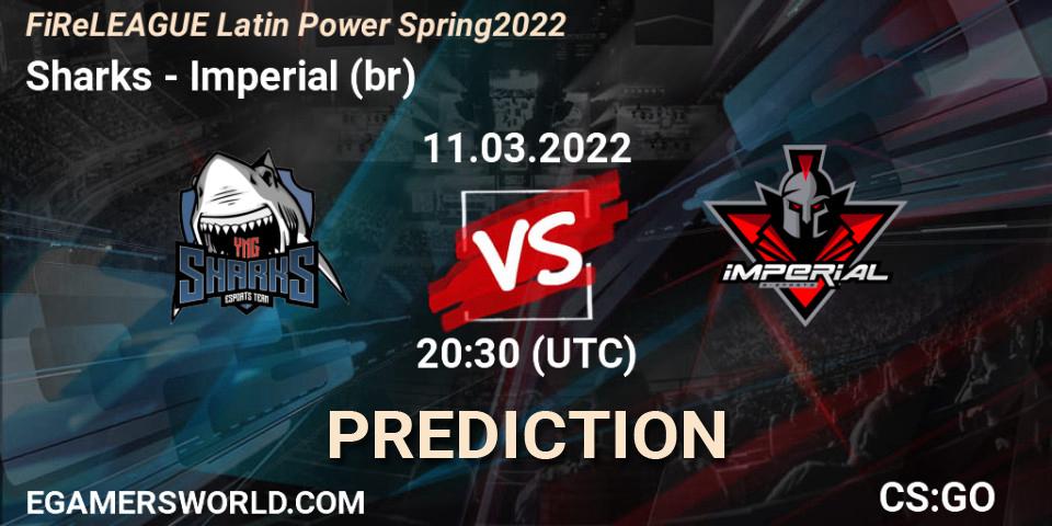 Sharks vs Imperial (br): Betting TIp, Match Prediction. 11.03.22. CS2 (CS:GO), FiReLEAGUE Latin Power Spring 2022