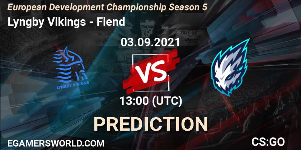 Lyngby Vikings vs Fiend: Betting TIp, Match Prediction. 03.09.21. CS2 (CS:GO), European Development Championship Season 5