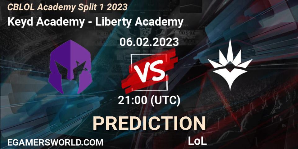 Keyd Academy vs Liberty Academy: Betting TIp, Match Prediction. 06.02.23. LoL, CBLOL Academy Split 1 2023
