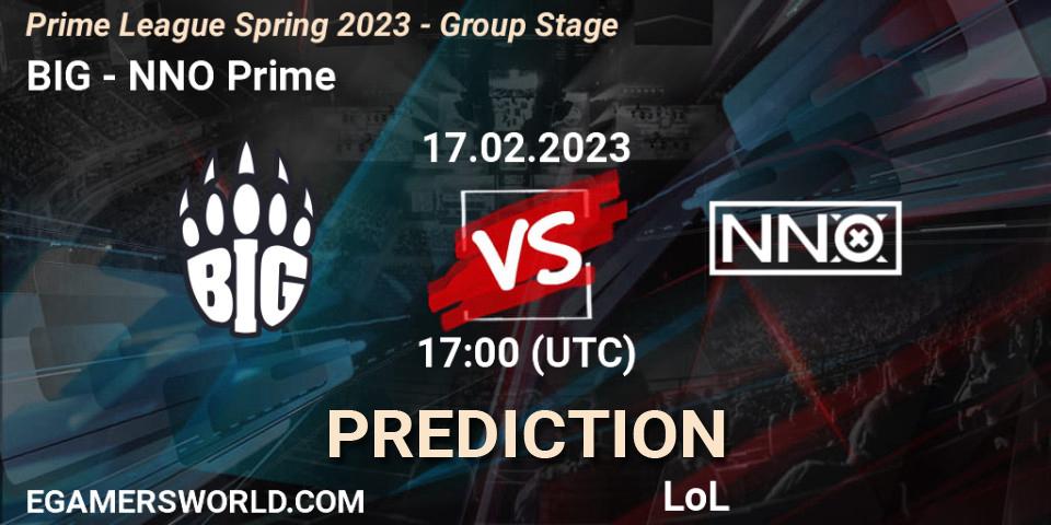 BIG vs NNO Prime: Betting TIp, Match Prediction. 17.02.23. LoL, Prime League Spring 2023 - Group Stage