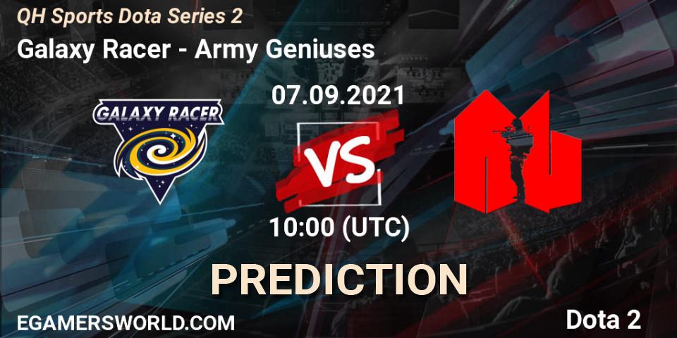 Galaxy Racer vs Army Geniuses: Betting TIp, Match Prediction. 04.09.2021 at 06:02. Dota 2, QH Sports Dota Series 2