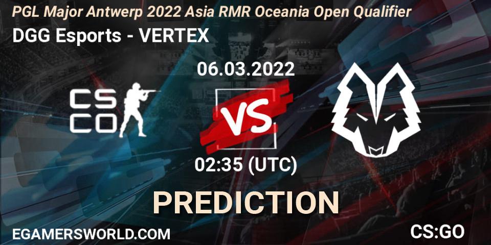 Paradox vs VERTEX: Betting TIp, Match Prediction. 06.03.22. CS2 (CS:GO), PGL Major Antwerp 2022 Asia RMR Oceania Open Qualifier