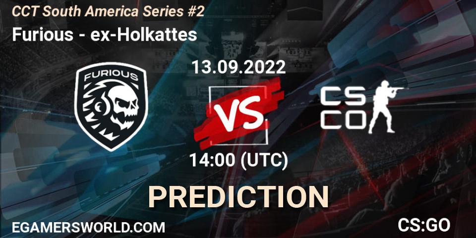 Furious vs ex-Holkattes: Betting TIp, Match Prediction. 13.09.2022 at 14:00. Counter-Strike (CS2), CCT South America Series #2
