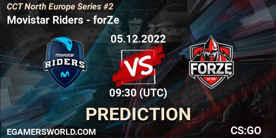 Movistar Riders vs forZe: Betting TIp, Match Prediction. 05.12.22. CS2 (CS:GO), CCT North Europe Series #2