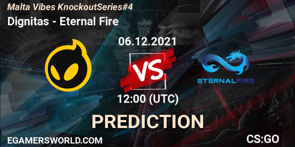 Dignitas vs Eternal Fire: Betting TIp, Match Prediction. 06.12.21. CS2 (CS:GO), Malta Vibes Knockout Series #4