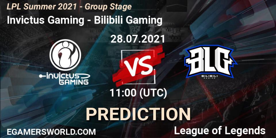Invictus Gaming vs Bilibili Gaming: Betting TIp, Match Prediction. 28.07.21. LoL, LPL Summer 2021 - Group Stage