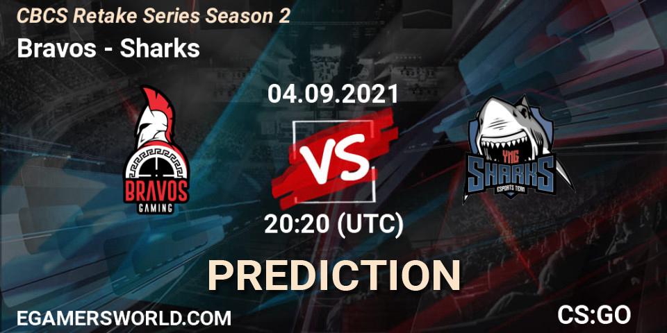 Bravos vs Sharks: Betting TIp, Match Prediction. 04.09.2021 at 20:10. Counter-Strike (CS2), CBCS Retake Series Season 2