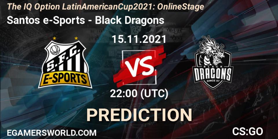 Santos e-Sports vs Black Dragons: Betting TIp, Match Prediction. 16.11.21. CS2 (CS:GO), The IQ Option Latin American Cup 2021: Online Stage