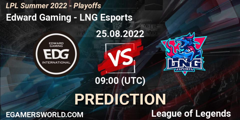 Edward Gaming vs LNG Esports: Betting TIp, Match Prediction. 25.08.22. LoL, LPL Summer 2022 - Playoffs