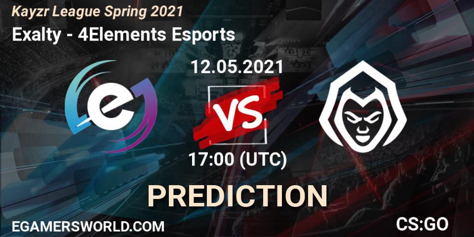 Exalty vs 4Elements Esports: Betting TIp, Match Prediction. 12.05.21. CS2 (CS:GO), Kayzr League Spring 2021