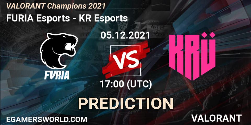 FURIA Esports vs KRÜ Esports: Betting TIp, Match Prediction. 05.12.21. VALORANT, VALORANT Champions 2021
