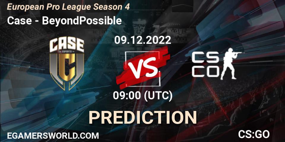 Case vs BeyondPossible: Betting TIp, Match Prediction. 09.12.22. CS2 (CS:GO), European Pro League Season 4