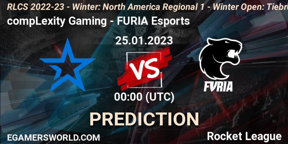 compLexity Gaming vs FURIA Esports: Betting TIp, Match Prediction. 25.01.23. Rocket League, RLCS 2022-23 - Winter: North America Regional 1 - Winter Open: Tiebreaker