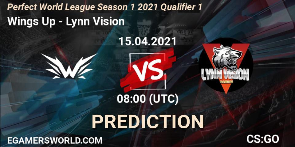 Wings Up vs Team LZ: Betting TIp, Match Prediction. 15.04.2021 at 08:10. Counter-Strike (CS2), Perfect World League Season 1 2021 Qualifier 1