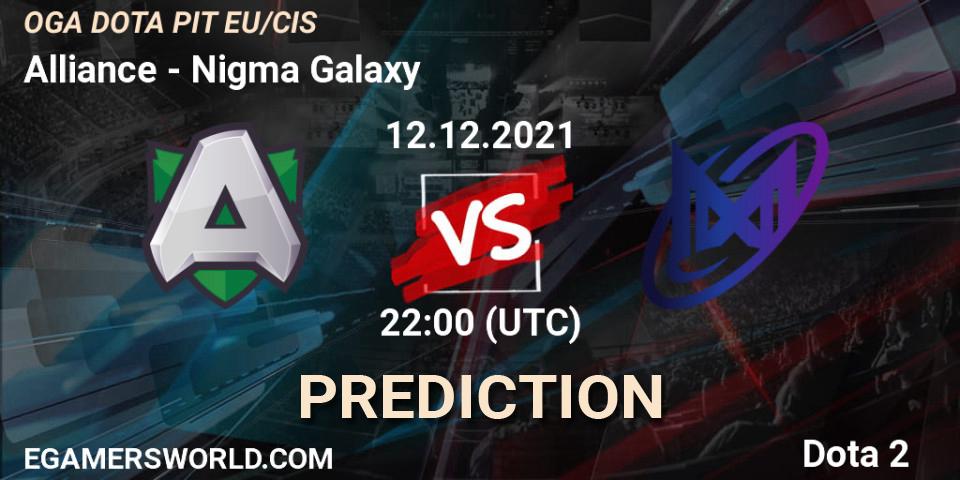 Alliance vs Nigma Galaxy: Betting TIp, Match Prediction. 13.12.2021 at 16:53. Dota 2, OGA Dota PIT Season 5: Europe/CIS