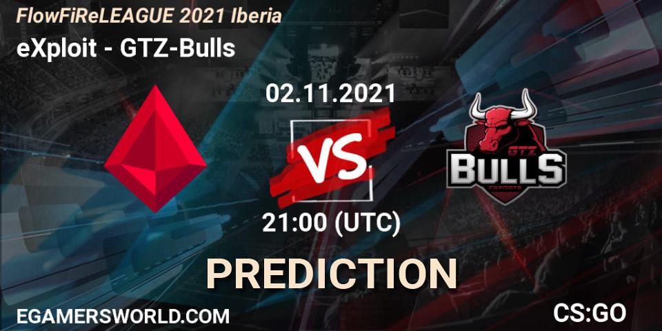 eXploit vs GTZ-Bulls: Betting TIp, Match Prediction. 02.11.21. CS2 (CS:GO), FlowFiReLEAGUE 2021 Iberia