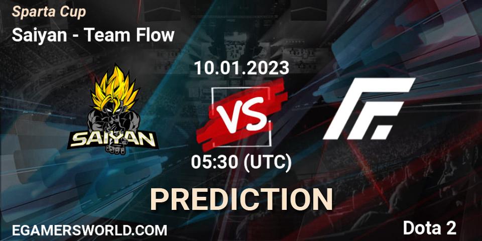 Saiyan vs Team Flow: Betting TIp, Match Prediction. 10.01.23. Dota 2, Sparta Cup