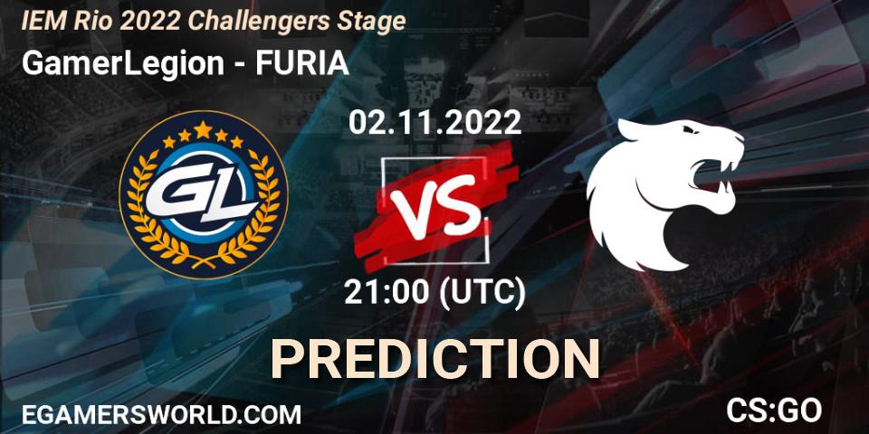 GamerLegion vs FURIA: Betting TIp, Match Prediction. 02.11.22. CS2 (CS:GO), IEM Rio 2022 Challengers Stage