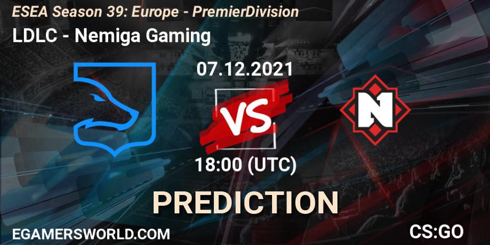LDLC vs Nemiga Gaming: Betting TIp, Match Prediction. 07.12.21. CS2 (CS:GO), ESEA Season 39: Europe - Premier Division