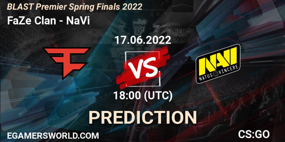 FaZe Clan vs NaVi: Betting TIp, Match Prediction. 17.06.22. CS2 (CS:GO), BLAST Premier Spring Finals 2022 